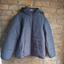 NEW M&S DARK NAVY THERMOWARMTH JACKET WITH STORMWEAR SIZE UK 10 - RRP £39.50