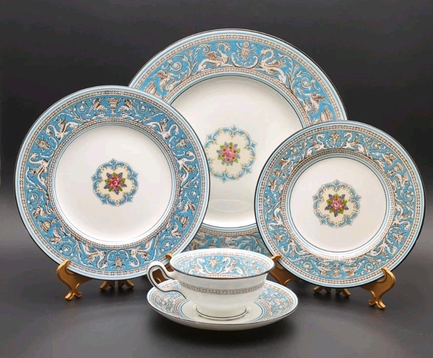  Florentine Turquoise プレート 4枚 Wedgwood Turquoise for sale | eBay