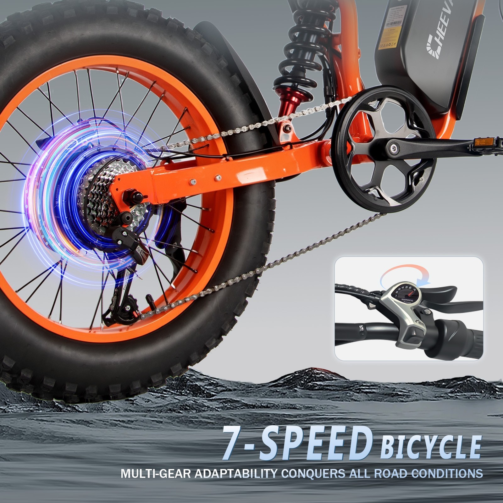 6000W Electric Dirt Bicycle 52V32AH E-Bike 20 inch Off-road E-Motobike Adults US