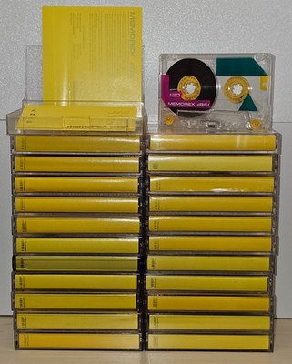 MEMOREX dBS I series 120 *UNBESCHRIFTET+STICKER* bunte Audiokassette Kassette