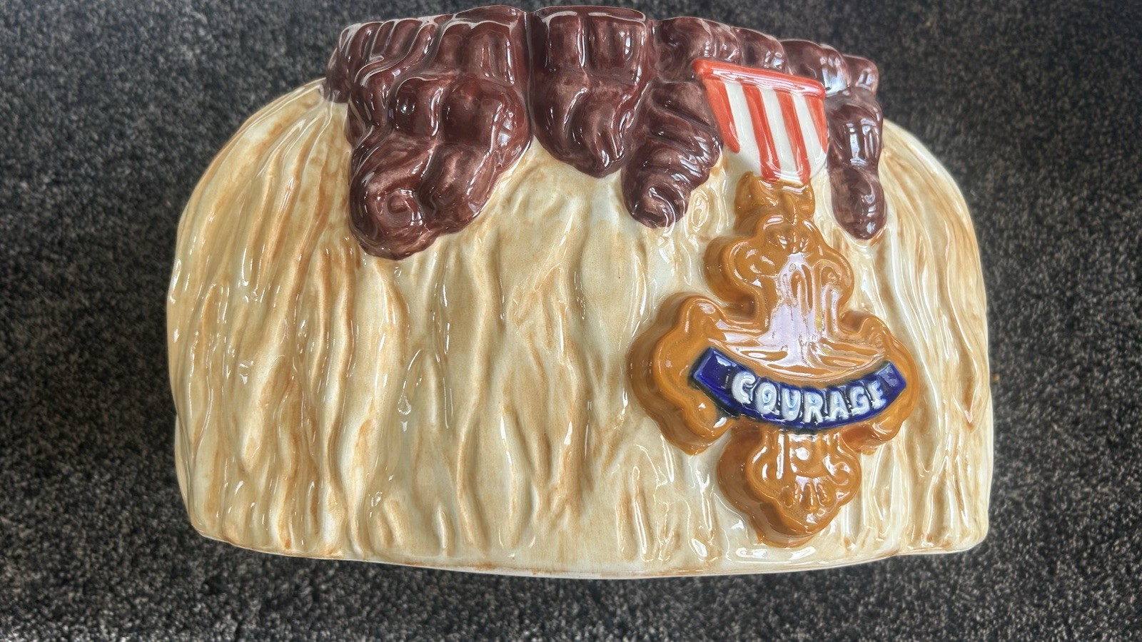 Treasure Craft Star Jars Wizard Of Oz Cookie Jar Cowardly Lion #/ 1930 Mint