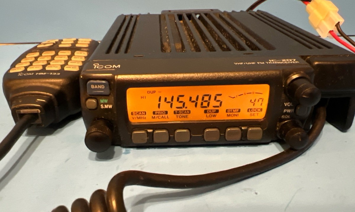 ICOM IC-207H Dual Band VHF/UHF Mobile Transceiver 2 M /70cm Ham