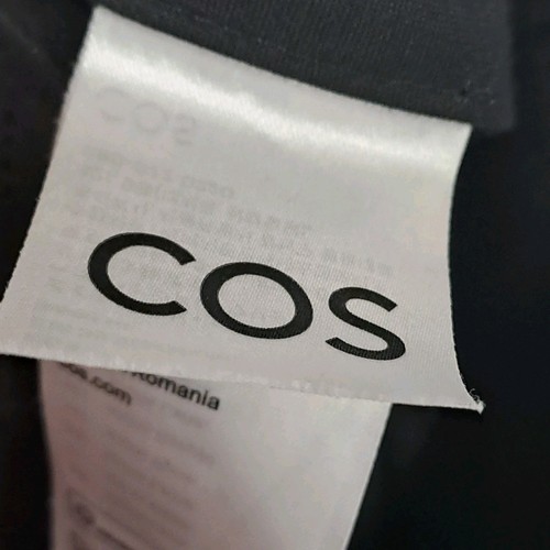 Cos Womens Black 100% Wool Trousers Uk 12 Waist 32" Leg 29" Pockets Work Office - Picture 7 of 8