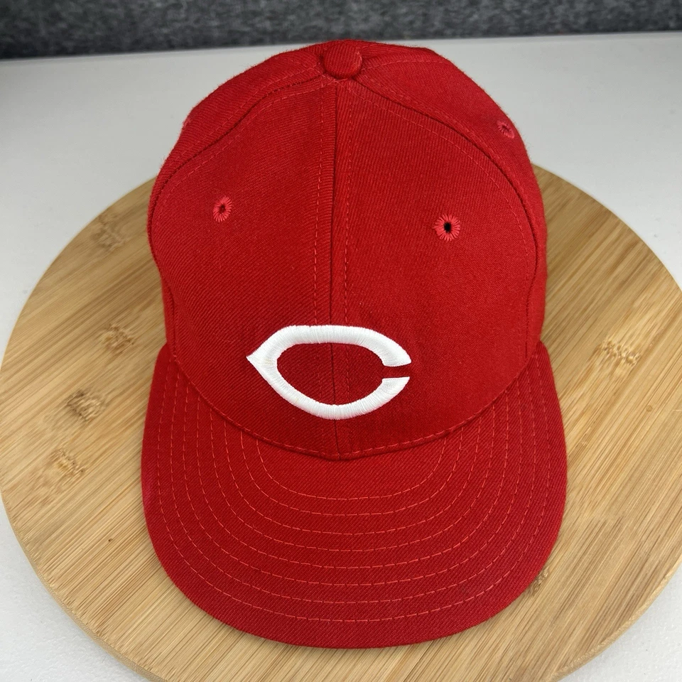 Gorra de Colección 1993-96 Cincinnati Reds Ajustada 7 1/4 Nueva Era Lana Diamante EE. UU. Foto 2 de 4