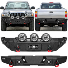 Vijay Front Rear Bumper For 1995-2004 Toyota Tacoma With Winch Plate Led Lights
