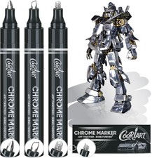 3PK Liquid Chrome Markers - Permanent Mirror Chrome Pens, Chrome Paint Pens