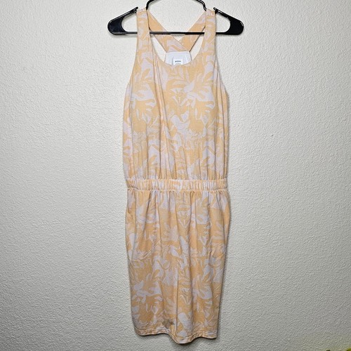Prana Kamen yellow athletic dress built in bra Women's size Large with pockets - Picture 2 of 8