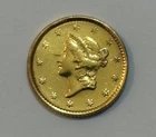 Gold Coin 1852 USA Liberty Head 1 Dollar