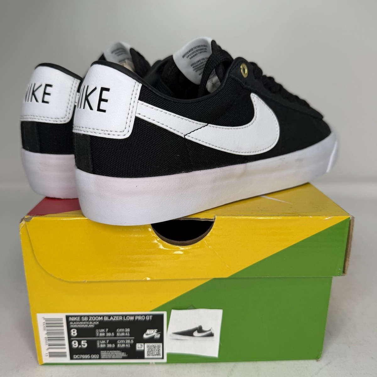 Nike SB Zoom Blazer Low Pro GT Black White Men's Sizes DC7695-002