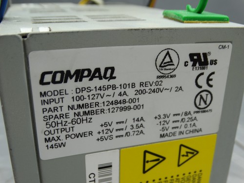Compaq 145W Power Supply DPS-145PB-101B / 124848-001 - Picture 8 of 9