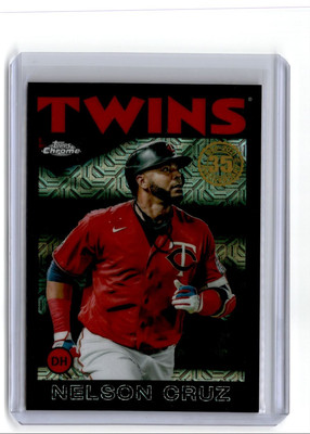 2021 Topps Silver Pack Black Nelson Cruz 119/199 Twins #86C-30