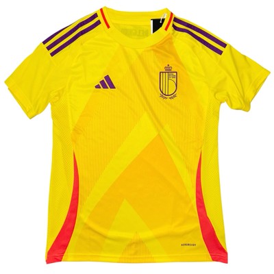 Adidas Belgium '25 Away Yellow Soccer Jersey, Size Small NWT