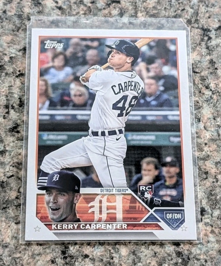 2023 KERRY CARPENTER TOPPS RC ROOKIE #394 (TIGERS)