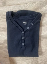 Duluth Trading Company T Shirt Women's XS Heritage Ribbed Gorpcore Navy