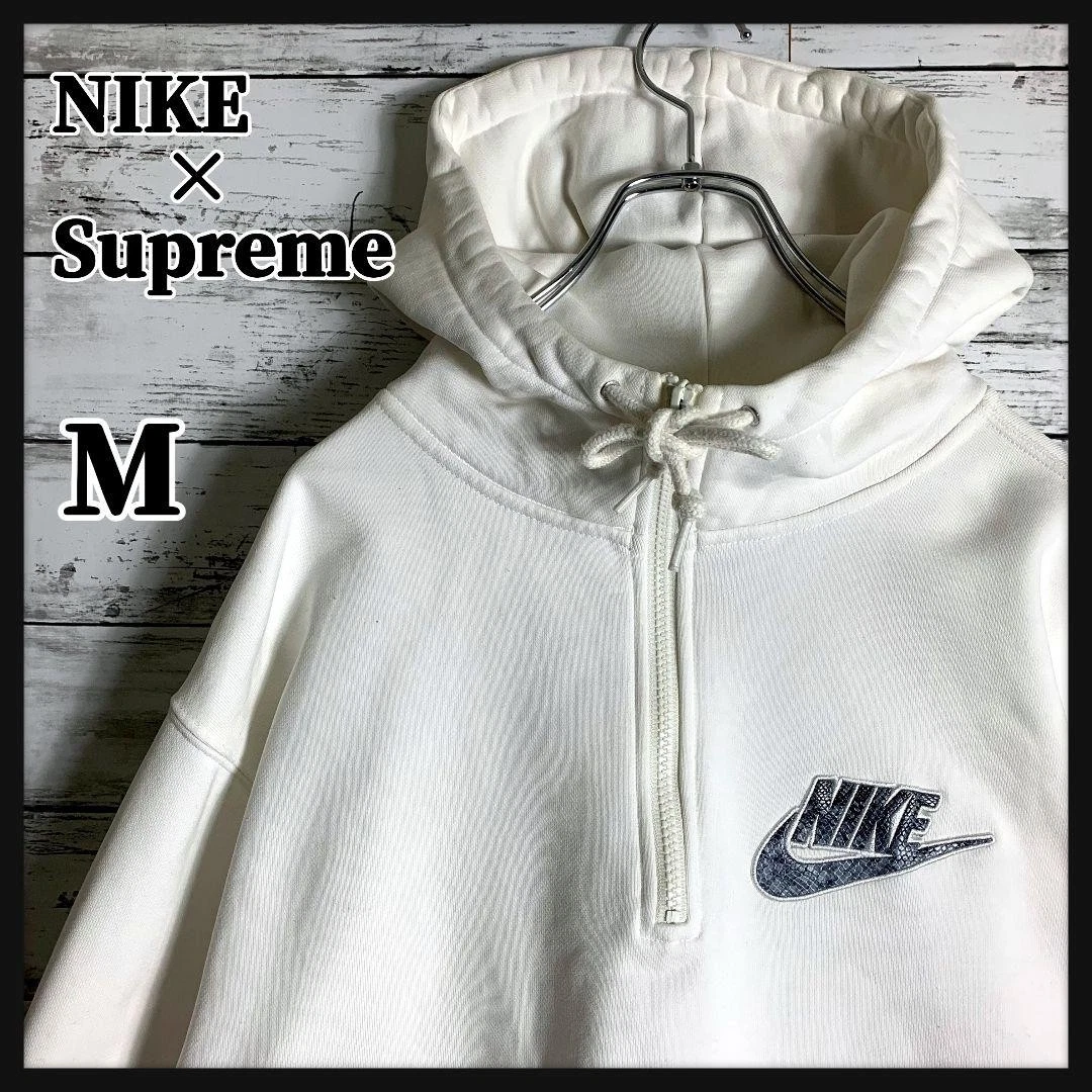 Sweat à capuche homme Supreme M Best Collaboration Nike Swoosh logo 3D emblématique streetwear