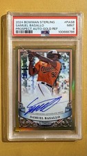2024 Bowman Sterling Samuel Basallo Gold Refractor Auto /50 PSA 9 Mint Orioles