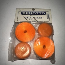 Nastro liscio manubrio arancione vintage BENOTTO nastro violoncello anni 70/80 NOS riflettente