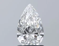 Cert. GIA 1.01 CT Pear Cut Natural Mined Diamond Loose E color SI1 clarity
