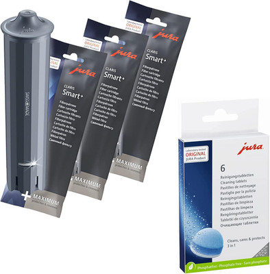 Claris Smart+ Water Filter Combo - 3 Filters & 6 Cleaning Tablets Included
