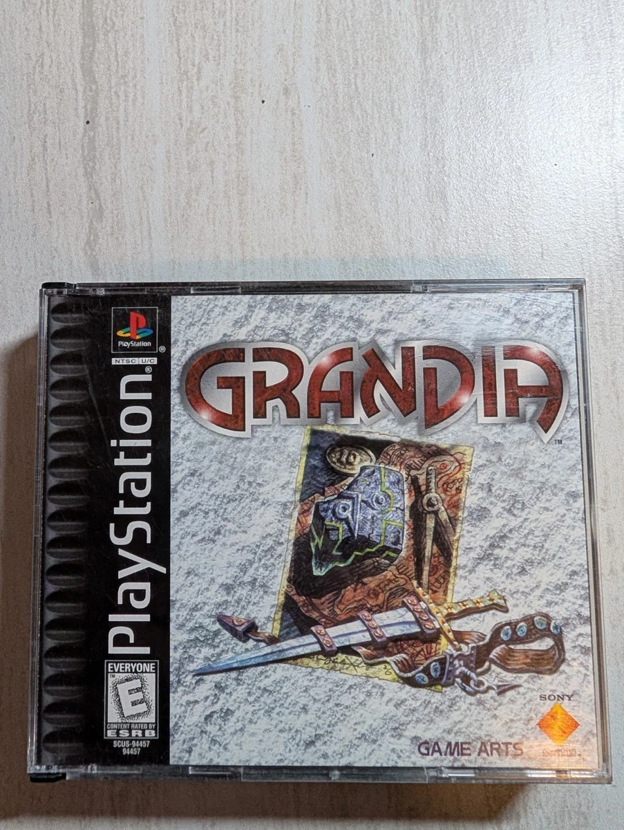 Grandia Sur PlayStation 1 - Version PAL FR Complète (manuel Inclus) - Bon état - RPG Culte
