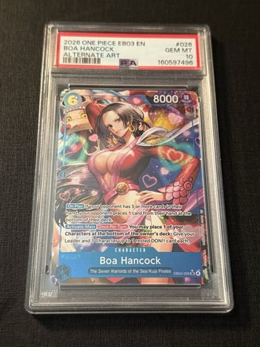 Boa Hancock (Alternate Art) graded PSA 10 for sale on eBay