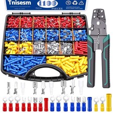 1100pcs Wire Connectors - Insulated Electrical Wire Terminals Crimp/Stripping