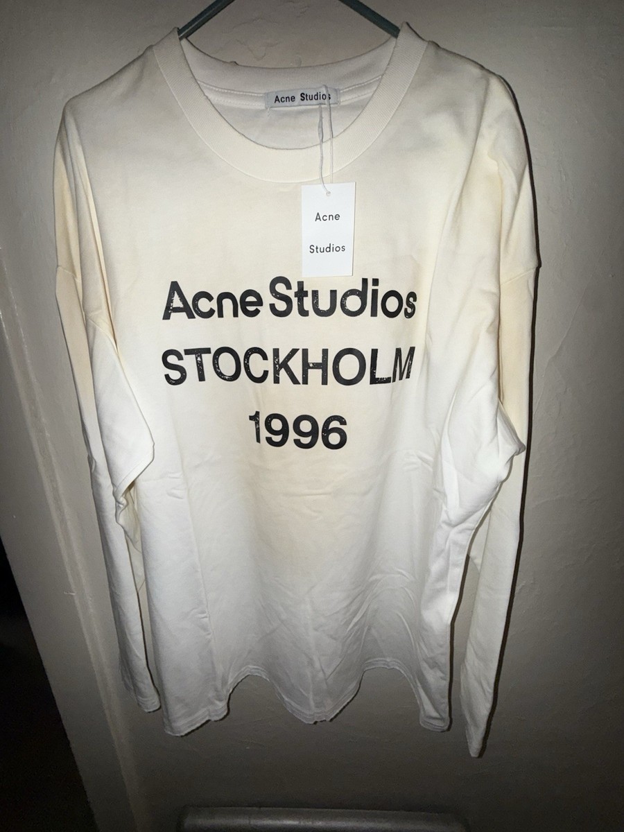 Acne Studios 長袖Tシャツ 1996 ホワイト S Buy Acne Studios Logo