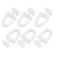 20Pcs Curtain Track Rollers Plastic Drapery Rail Sliding Glider 11mm Dia