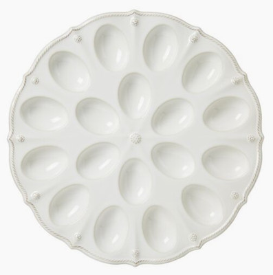 Berry & Thread Egg Platter, White