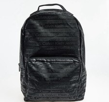 CALVIN KLEIN JEANSBlack Campus Monogram Backpack