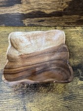 Vintage Hand Carved Wooden Decor Bowl