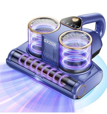 Mattress Vacuum Cleaner, 16kPa with 253.7nm UV-C Light, Ultrasonic 500W Corded