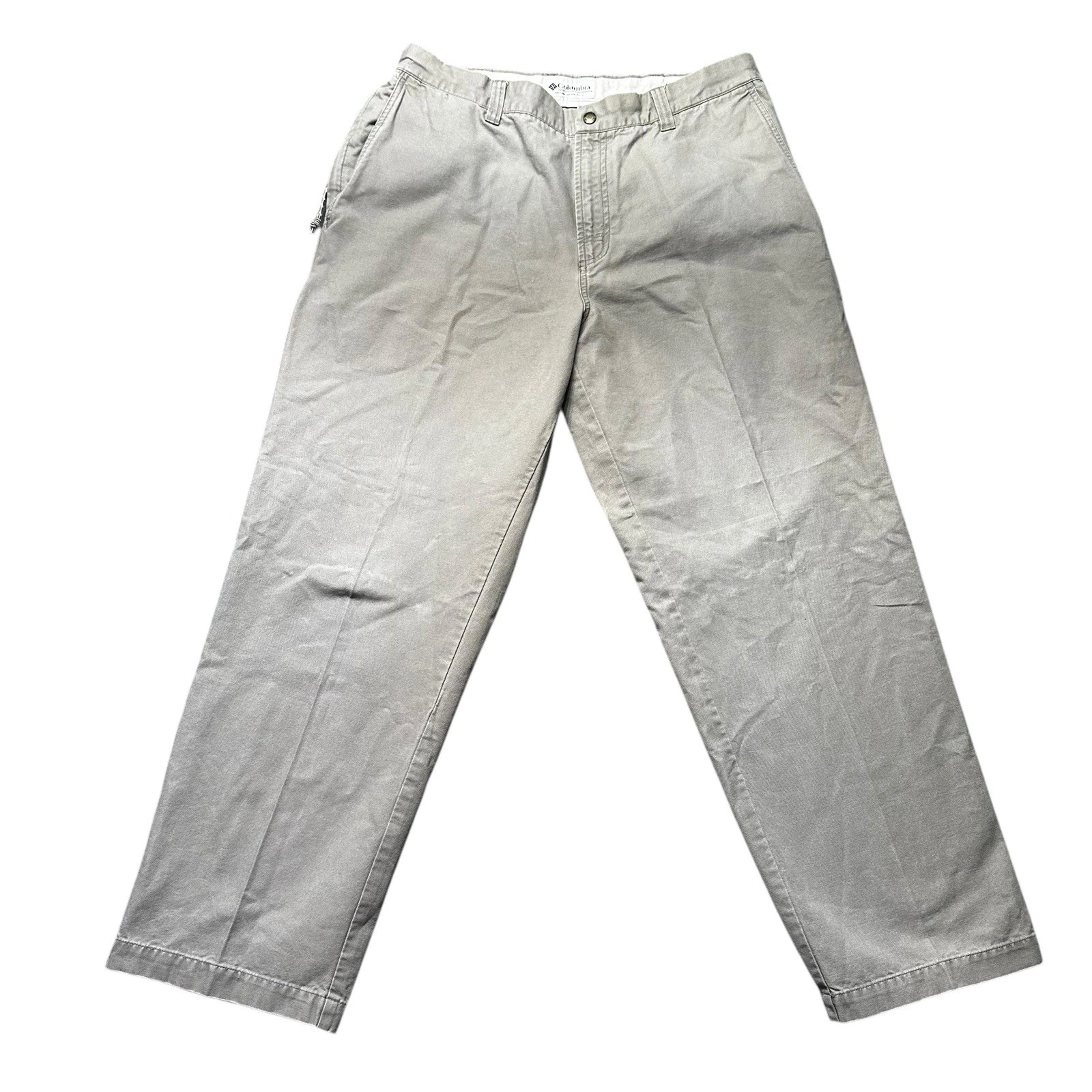 Columbia Sportswear Mens 36x30 Utility Twill Work Pants Gray Outdoor Hiking EUC