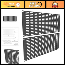 4U Vented Blank Panel - Metal Rack Mount Filler for 19" Server Rack Cabinet, 2 P