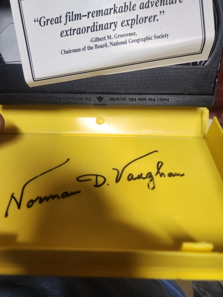 Signed Norman Vaughan VHS – Height of Courage (1997) National Geographic Explore - Image 2 of 4
