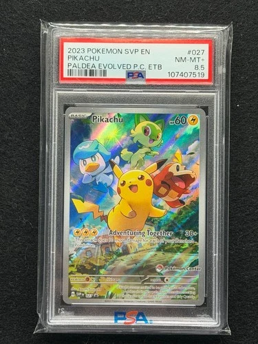 Pikachu #027 Pokemon Center PSA 8.5 - 2023 SV Promos Paldea Evolved ETB