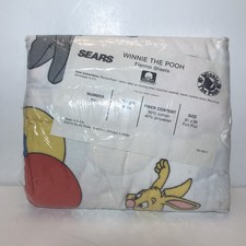 Vintage Sears Roebuck Co Winnie The Pooh Flannel Sheets Full Size Perma Prest
