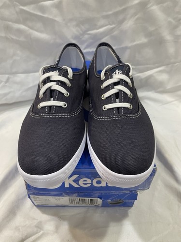 Keds Champion Canvas-Schnürsneaker Damengröße 7 Weite, marineblau