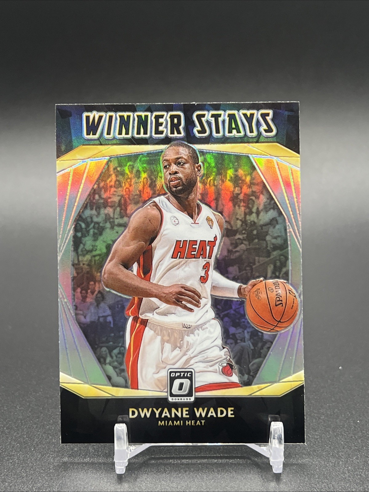 2020-21 Panini Donruss Optic Dwayne Wade Winner Stays Miami Heat Holo Prizm