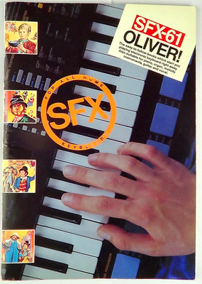 SFX-61 Oliver Musical Sheet Music Keyboard Vocal Guitar Wise 1991 Songs Score