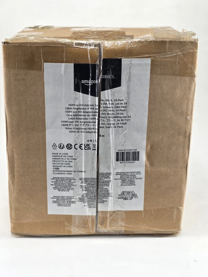 24 Amazon Basics HDMI to DVI Adapter Cables Black 6 Feet Long - Image 2 of 4