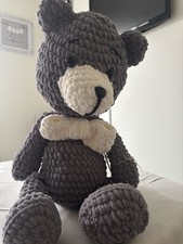 Teddy Bear Handmade Crochet Chenille Yarn Soft Plushy