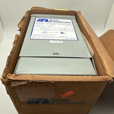 NEW IN BOX! ACME 120X240V .75KVA GENERAL PURPOSE TRANSFORMER T-1-81052