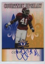2012 Leaf Valiant Blue /99 Courtney Upshaw #CU1 Rookie Auto RC 0s3