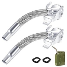 Flexible Jerry Can Spout Stainless Steel Long Nose With Gaskets Stainless St...