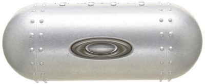 Oakley Damen großes Metall-Tresor-Sonnenbrillenetui, silber