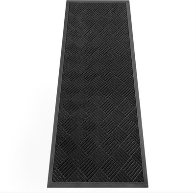 Indoor Outdoor Door Mat, 6 x 2' Doormat for Entryway, Rubber Backing Non Slip