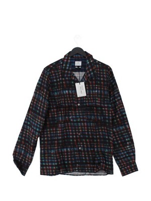 Paul Smith Herren Hemd M Mehrfarbig Kariert 100% Lyocell Modal Basic Neu Mit Etikett