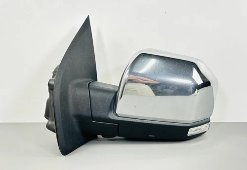 2015-2018 Ford F150 Platinum Chrome Left Driver Side View Mirror W/Cam W/BLS OEM