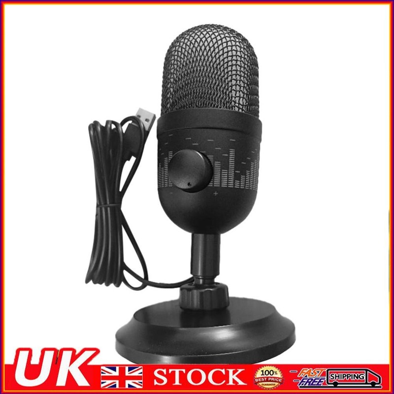 USB Condenser Microphone RGB Computer Microphone 192KHz/24Bit PC Condenser Mic